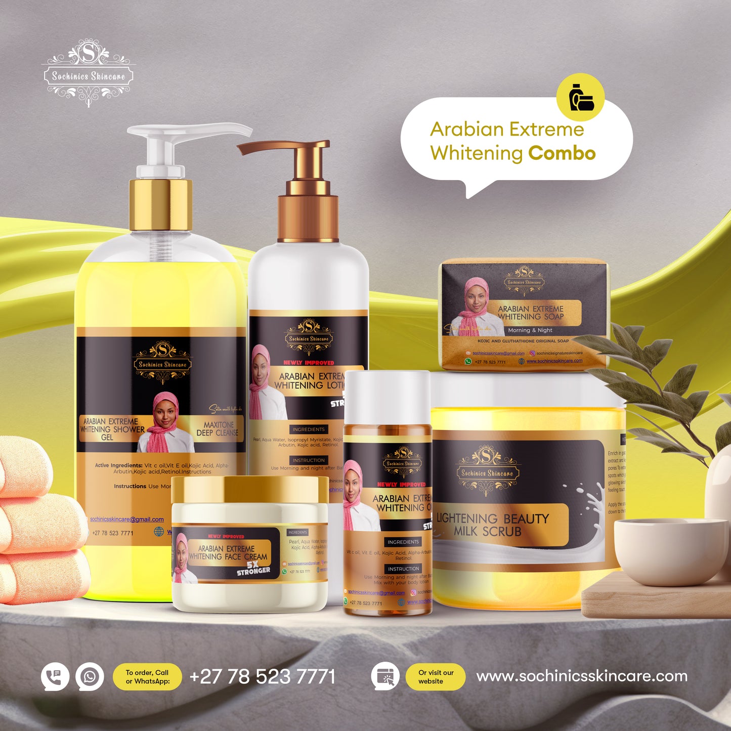 Arabic Extreme Whitening Combo(Small)