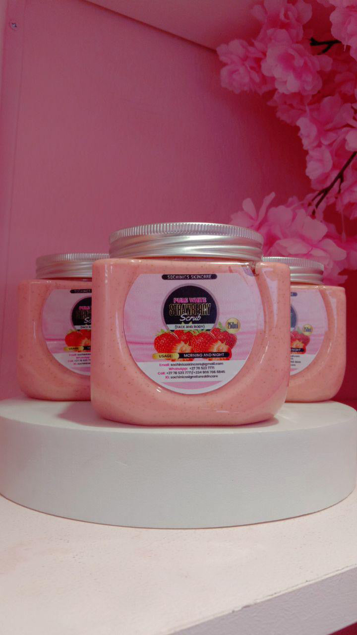 Pure White Skin Repair Strawberry Scrub