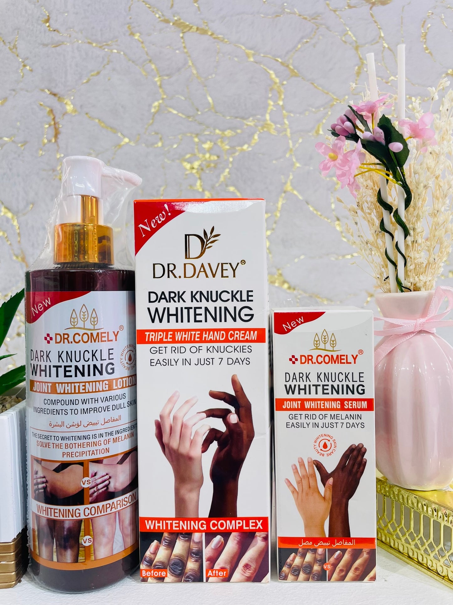Dr Davey Dark Knuckle Whitening combo