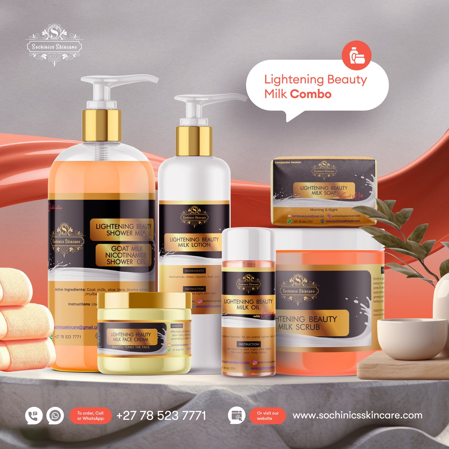 LIGHTENING BEAUTY MILK(BIG)COMBO
