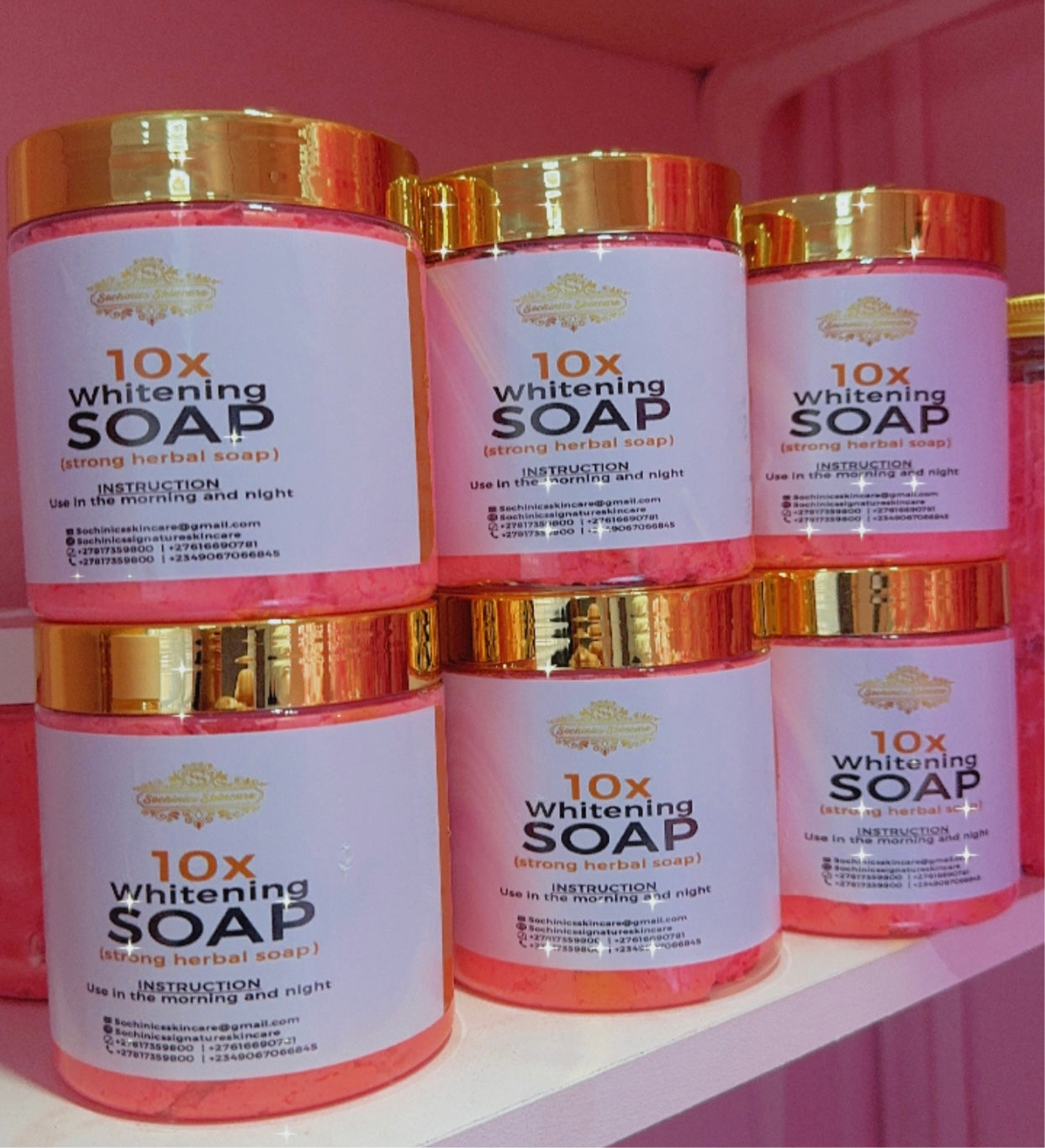10x Whitening Soap Size 500ml
