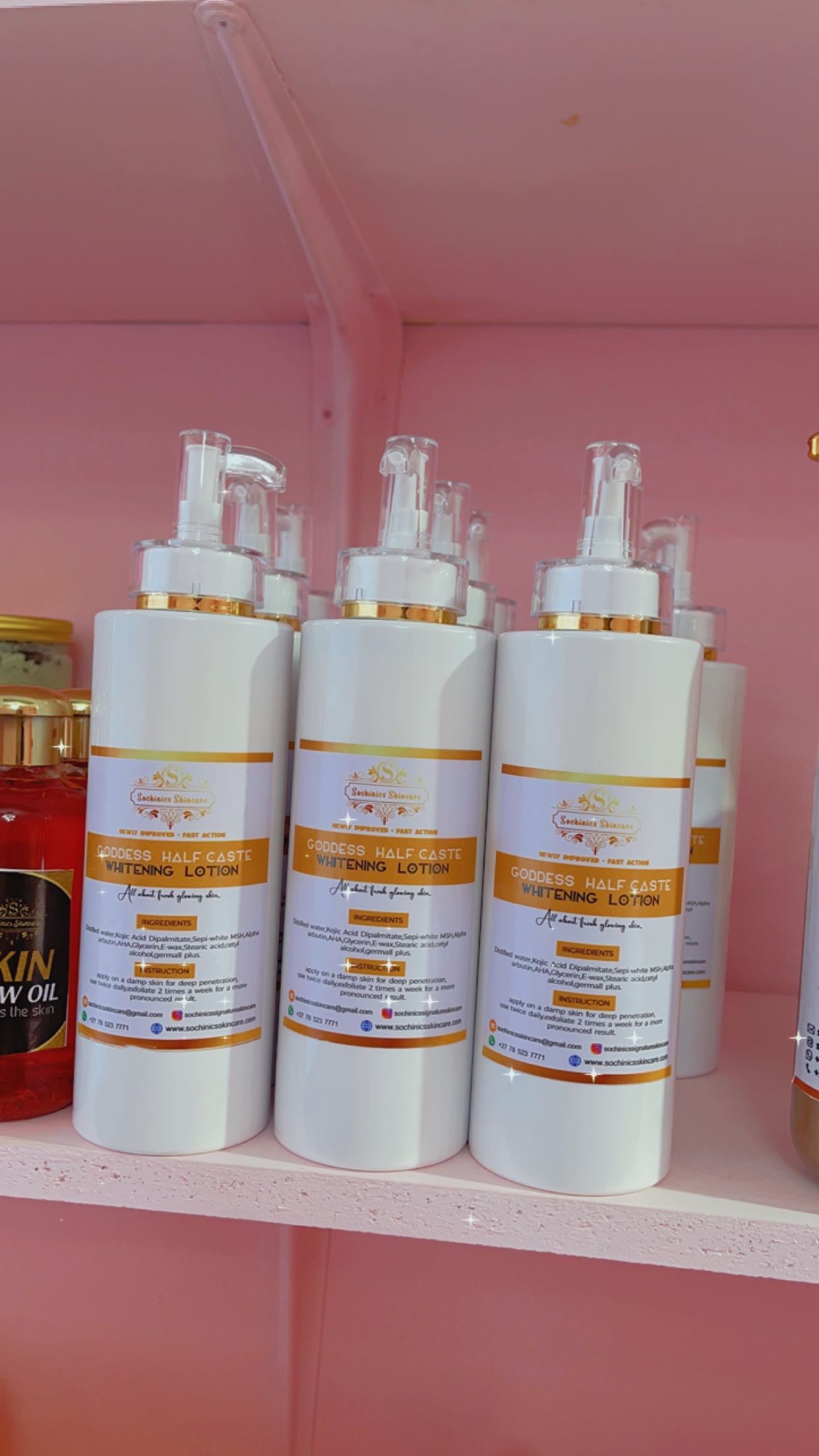 Goddess Halfcast whitening lotion 500ml