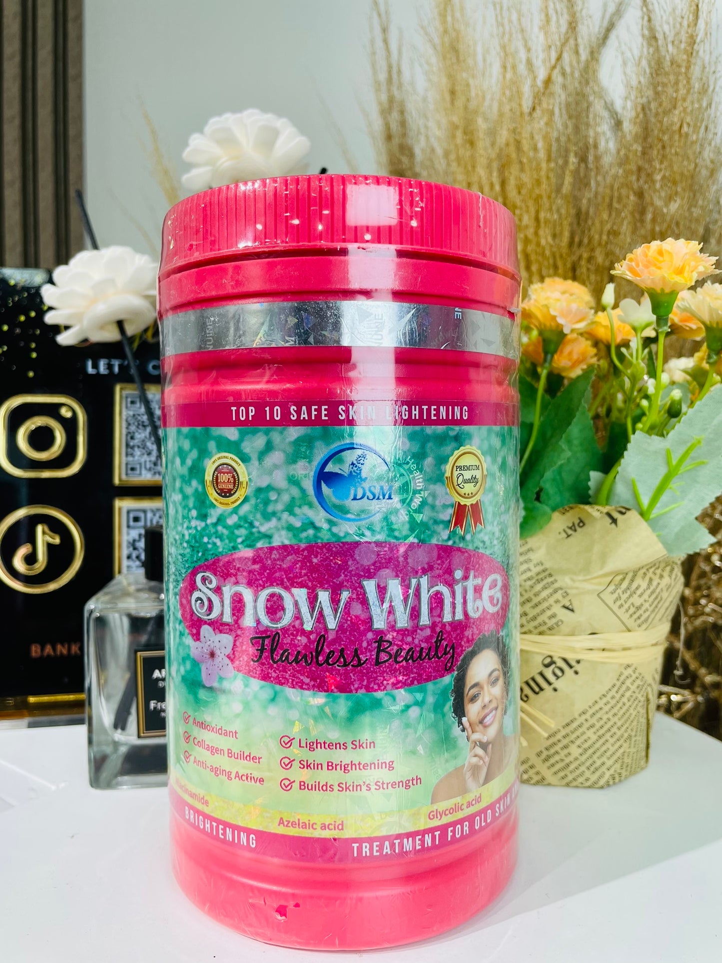 Snow White Anti Aging Flawless Beauty Skin Lightening Collagen Builder