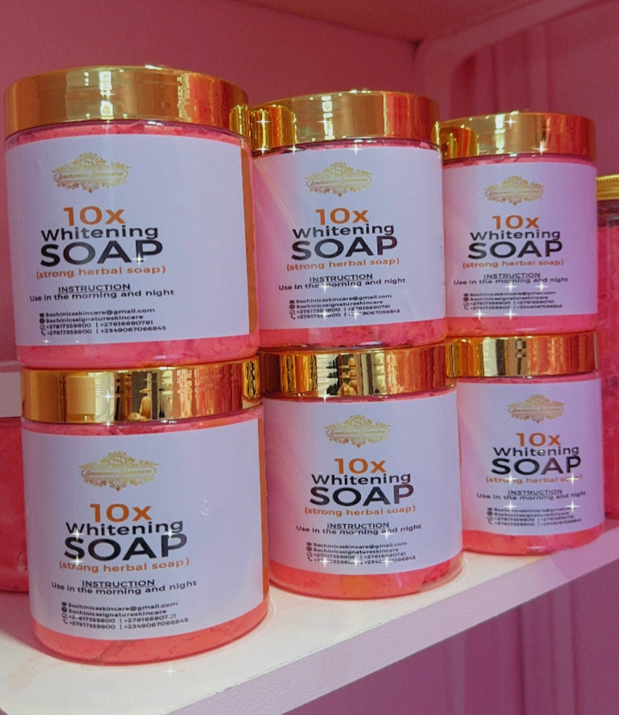 10x Whitening Soap Size 500ml