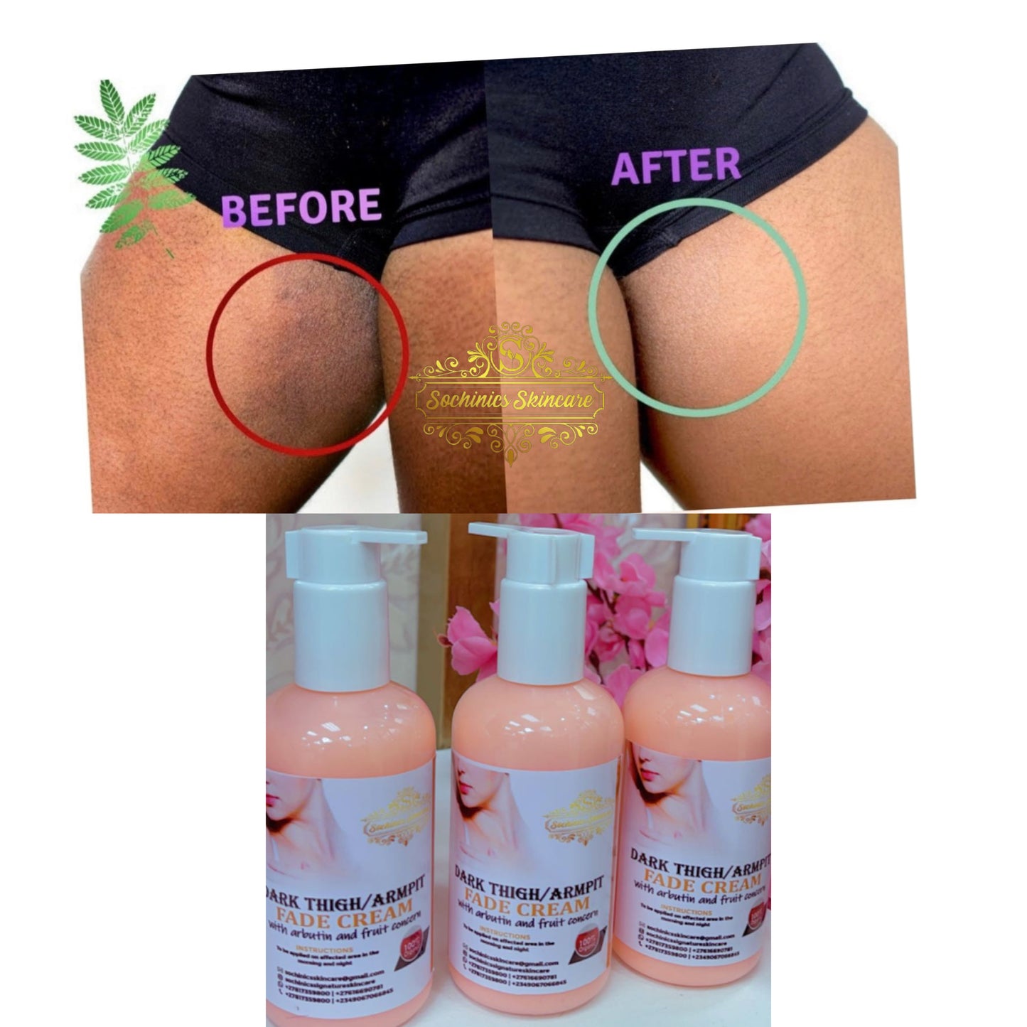 Dark inner thigh/Armpit fade cream 120ml