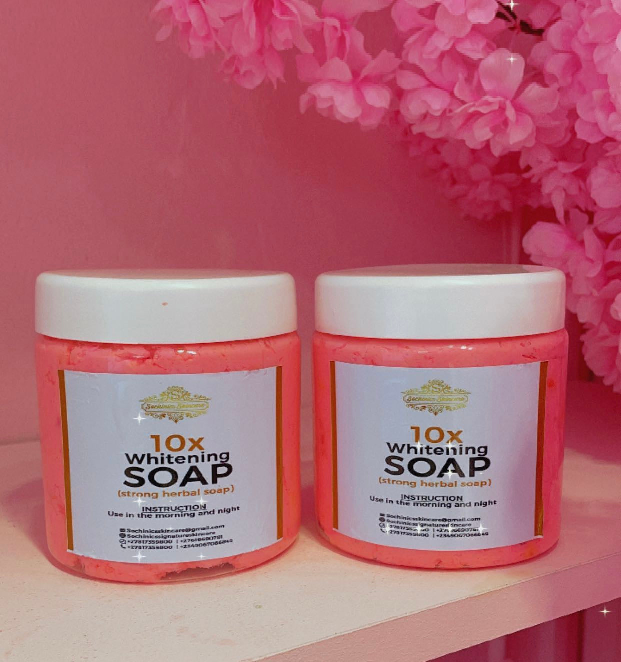 10x Whitening Soap Size 500ml