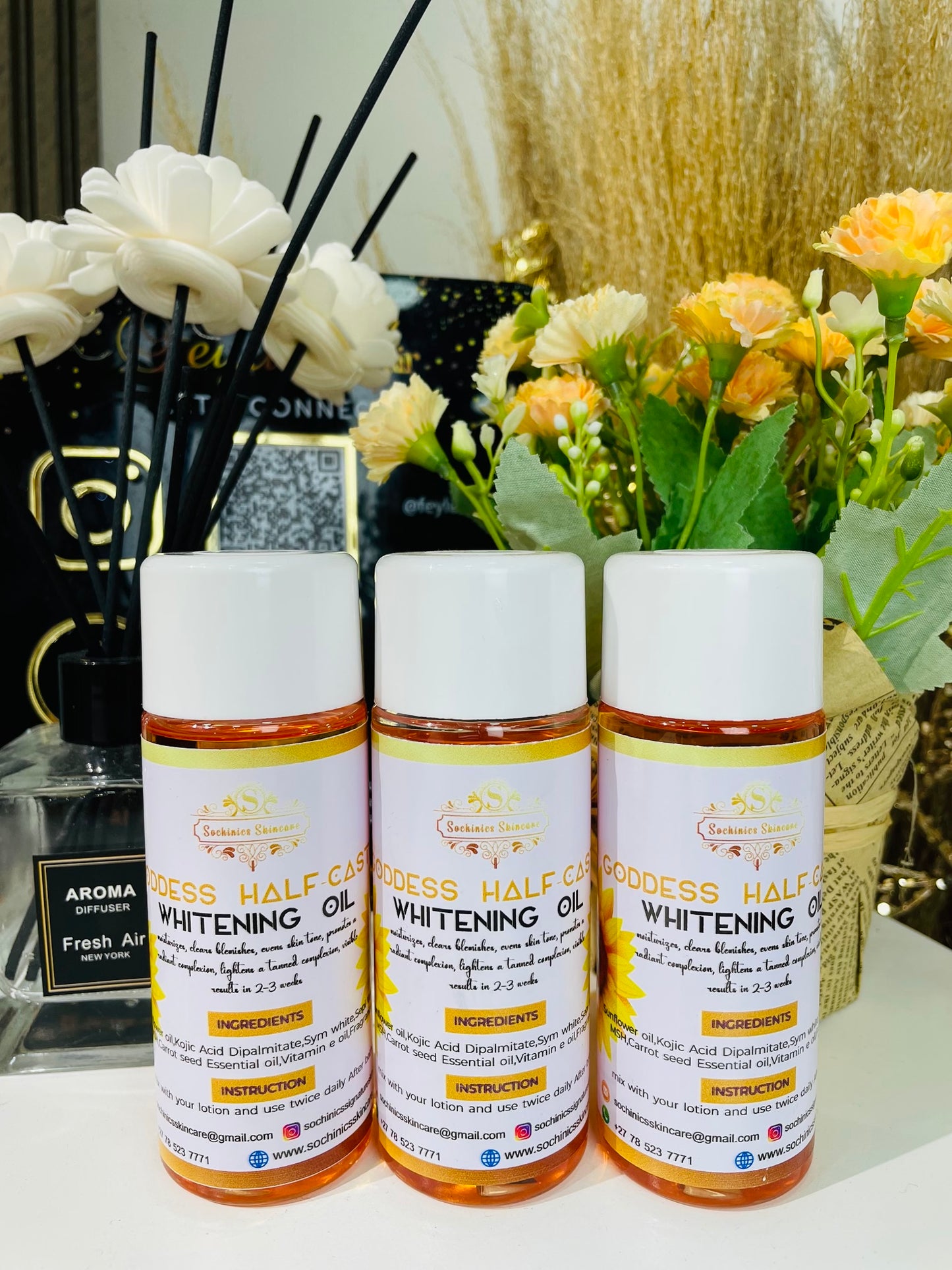 Goddess Halfcast Whitening Oil
