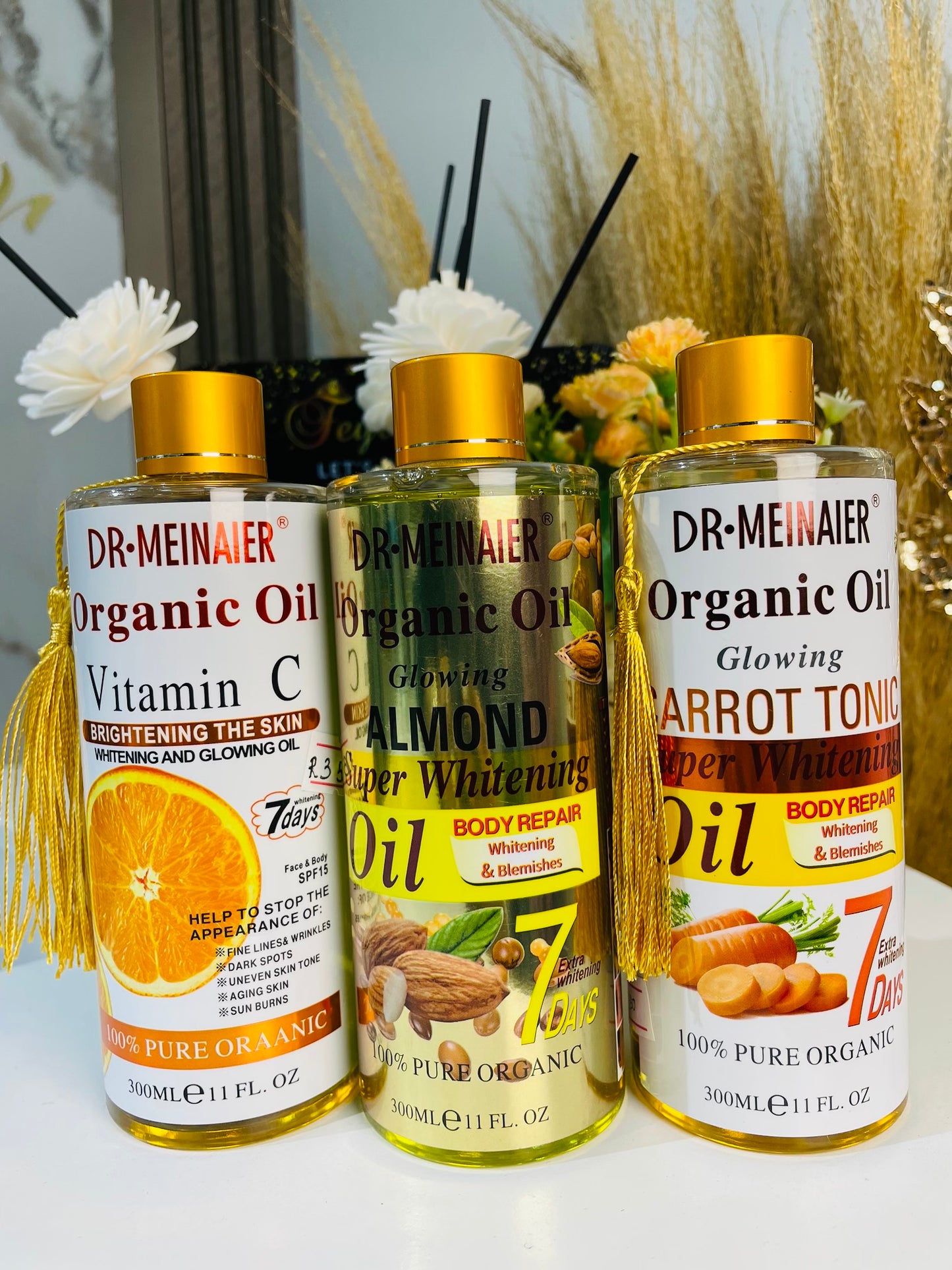 Whitening Organic Oils
