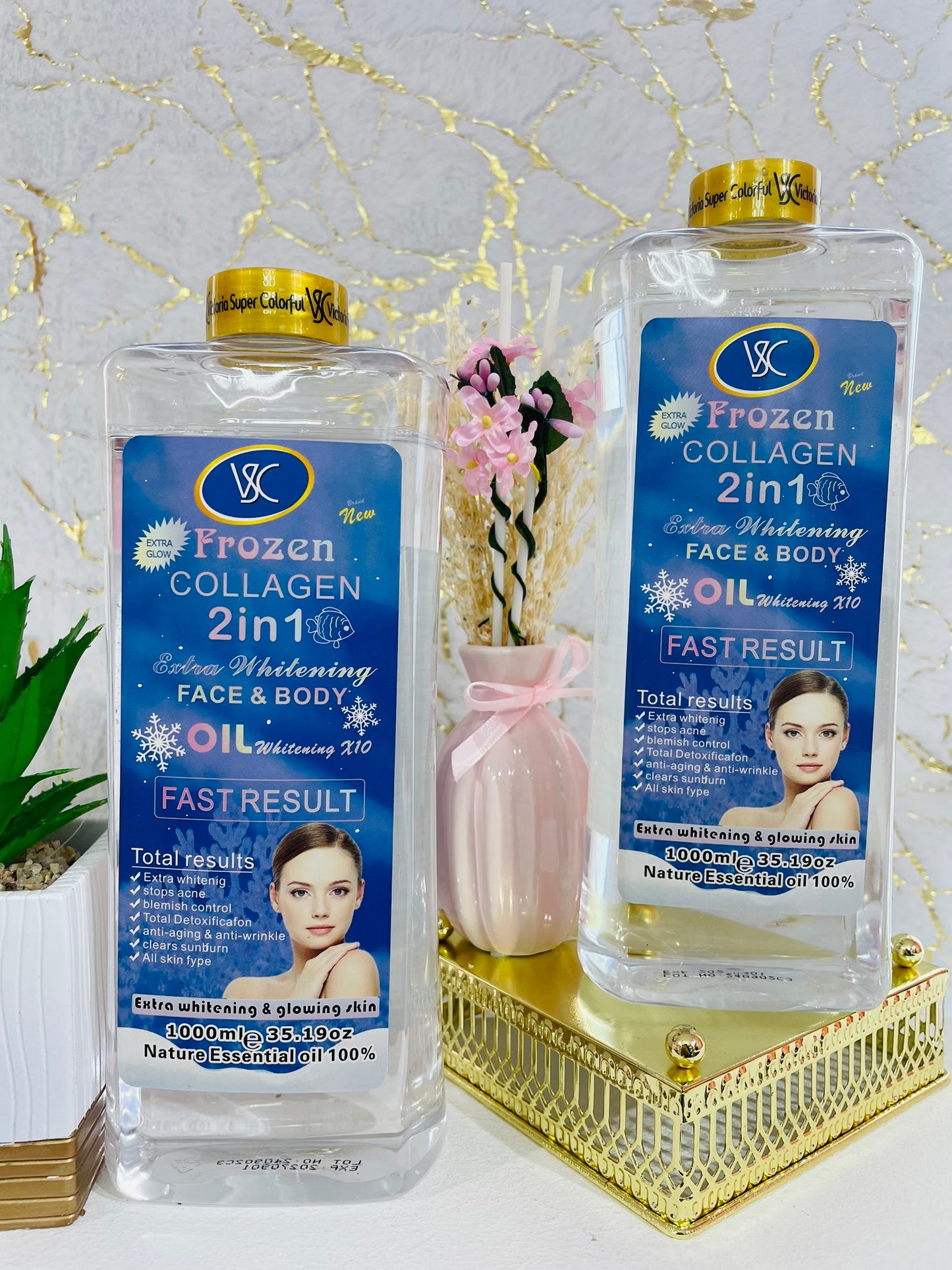 Veetgold Frozen Collagen 2in1 Brightening Oil 1000m