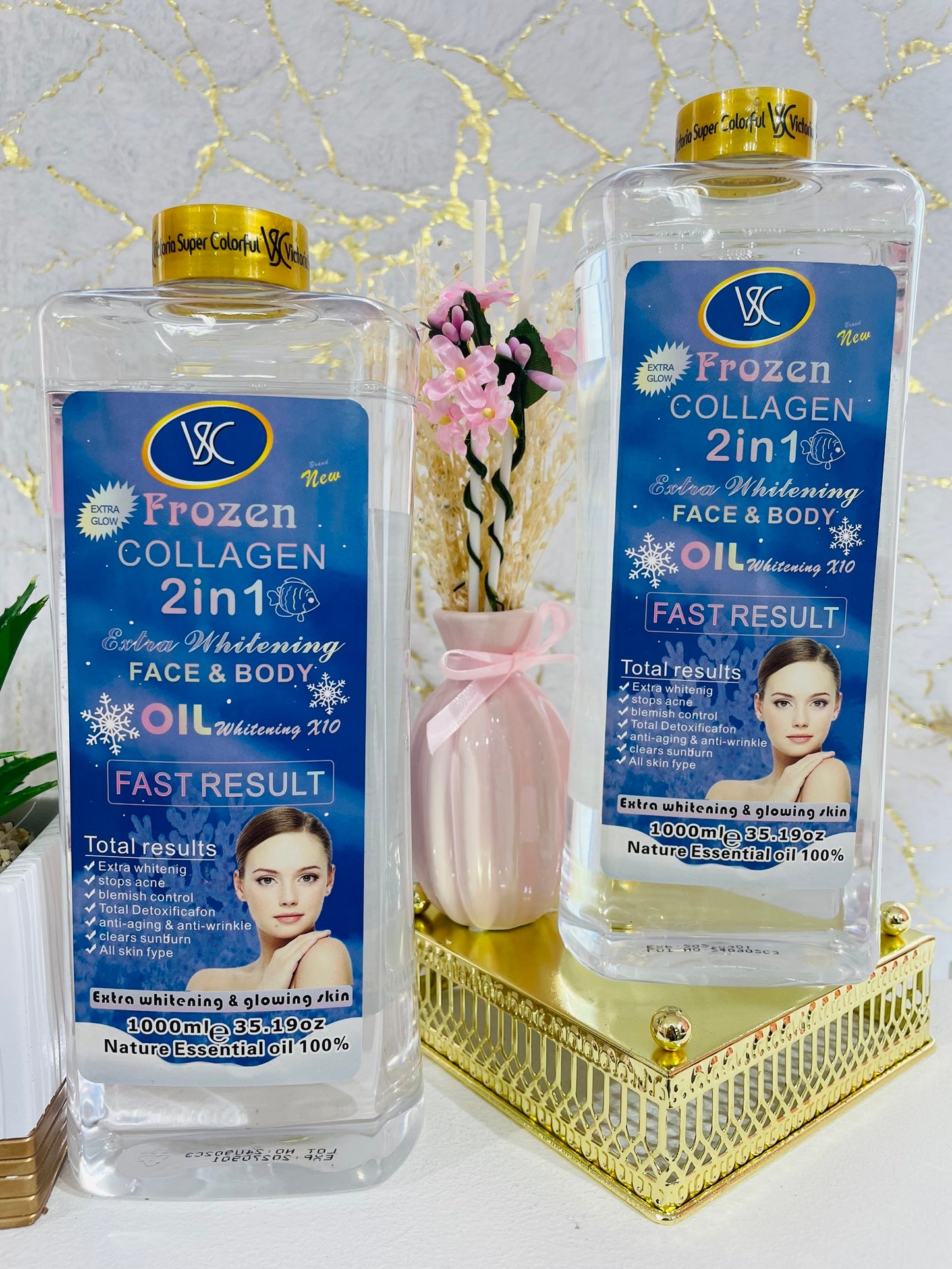 Veetgold Frozen Collagen 2in1 Brightening Oil 1000m