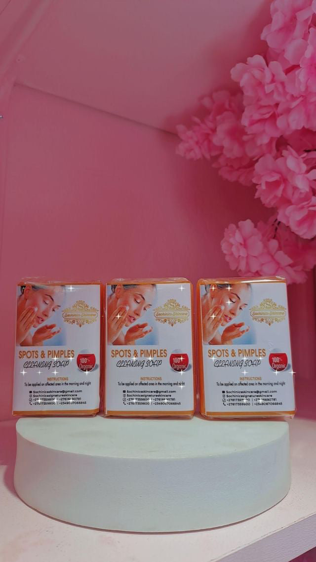 Spots and pimples cleaning soap