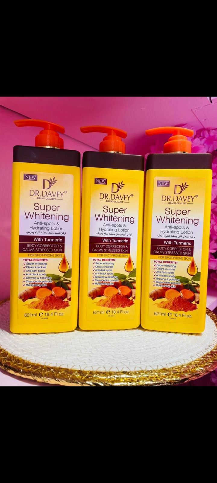 Dr Daveyton Super Whitening Tumeric Lotion