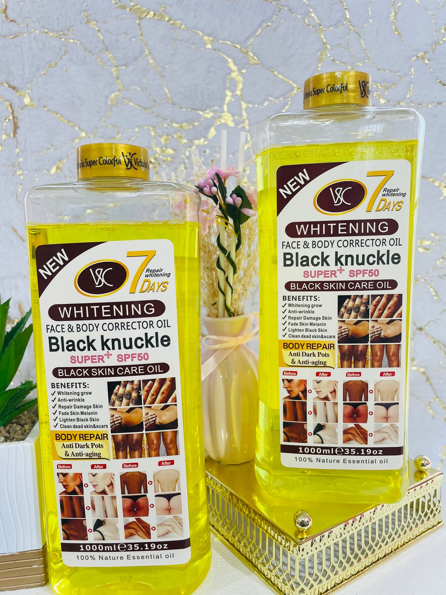 Vsc Whitening Face,Bodycorrector oil&Blacl Knuckle Corrector Oil (1000ml)