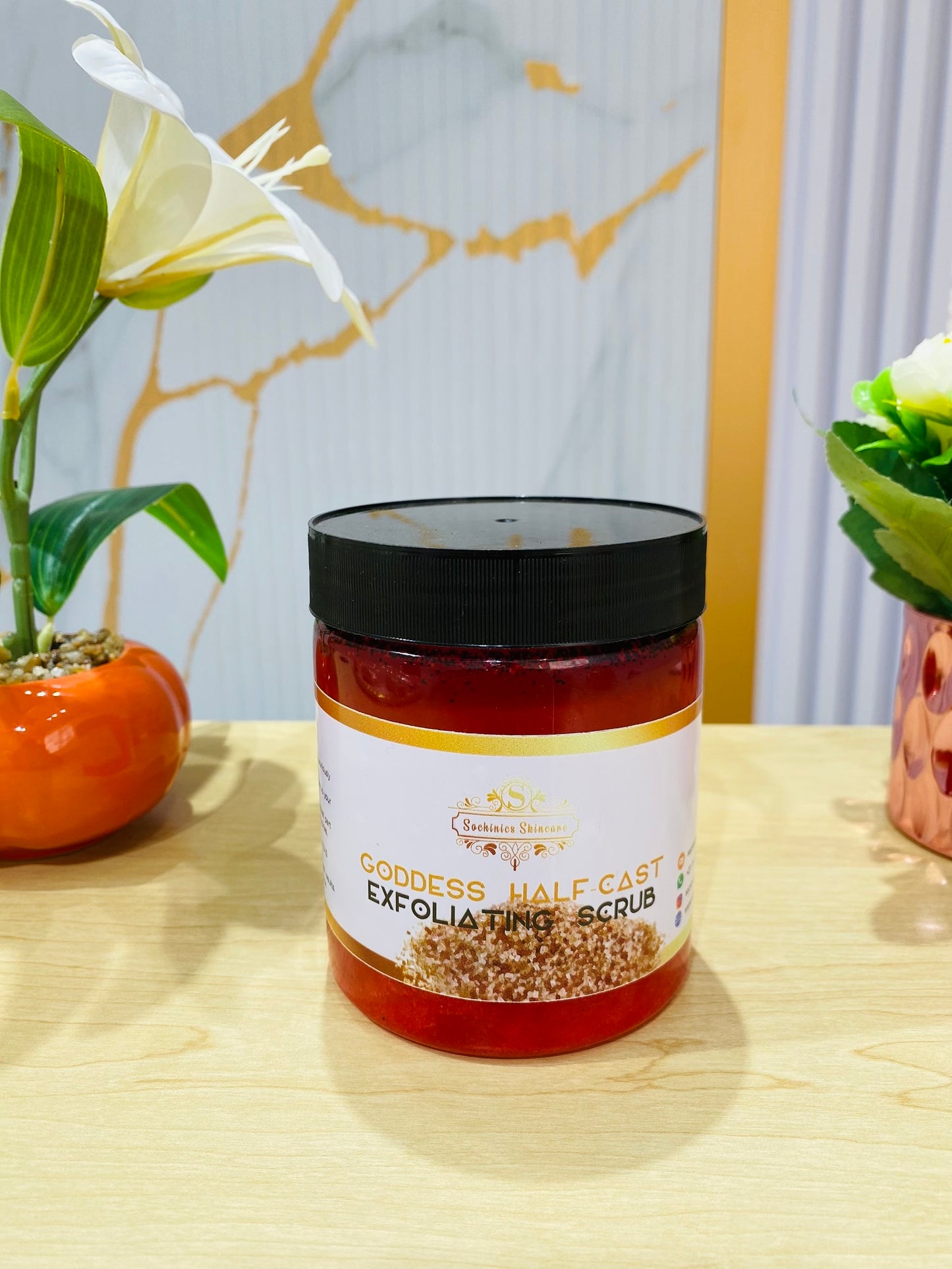 Goddess Halfcast Exfoliating Whitening Scrub