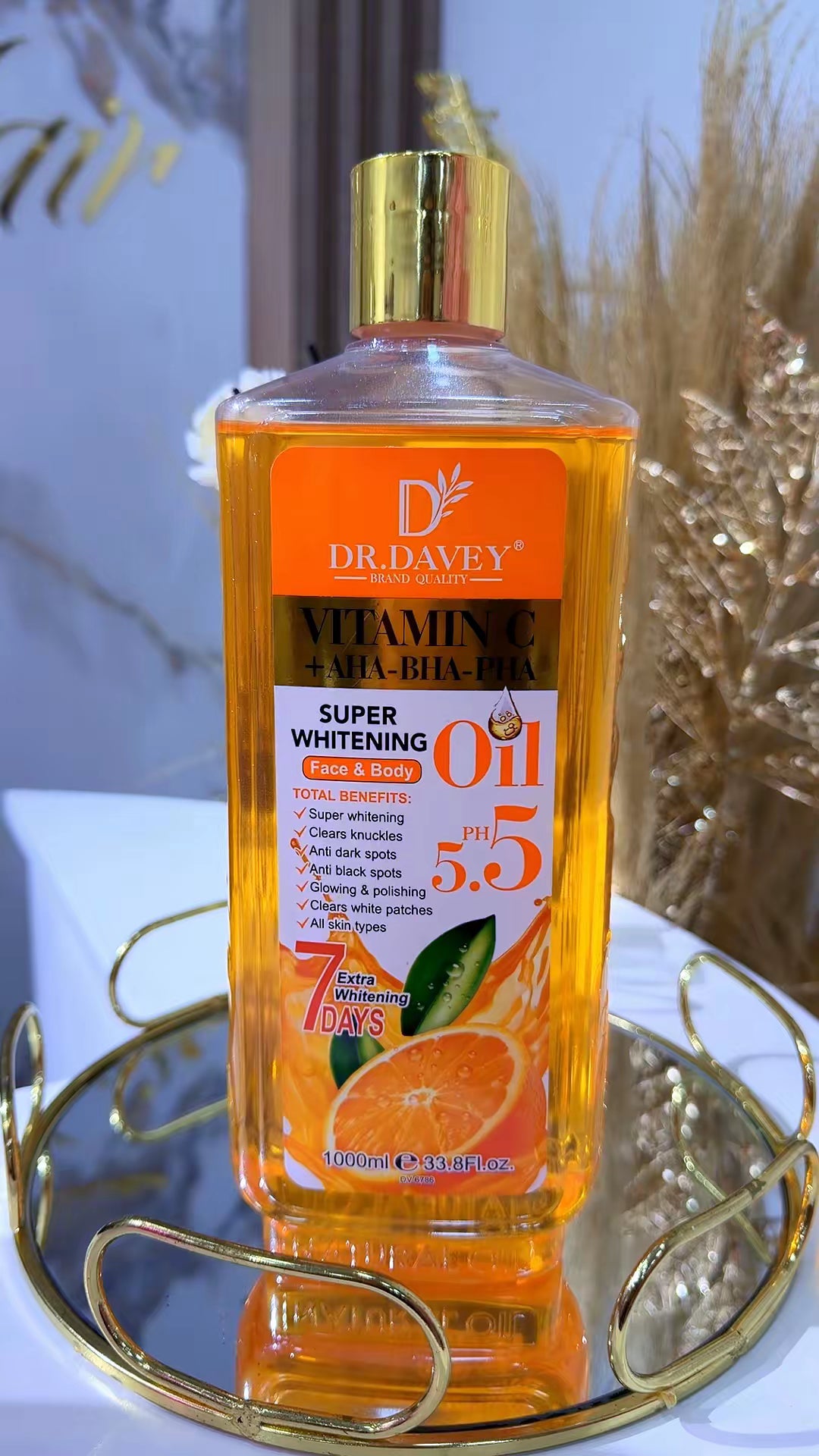 Dr Davey Vitamin C + AHA + BHA + PHA Super Brightening Face & Body oil