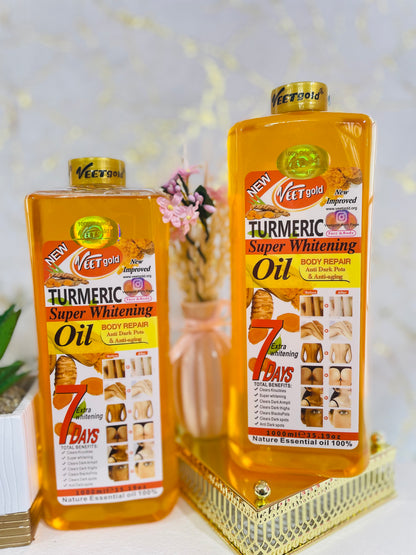 Veet Gold Tumeric Super Whitening Oil Body Repair (1000ml)