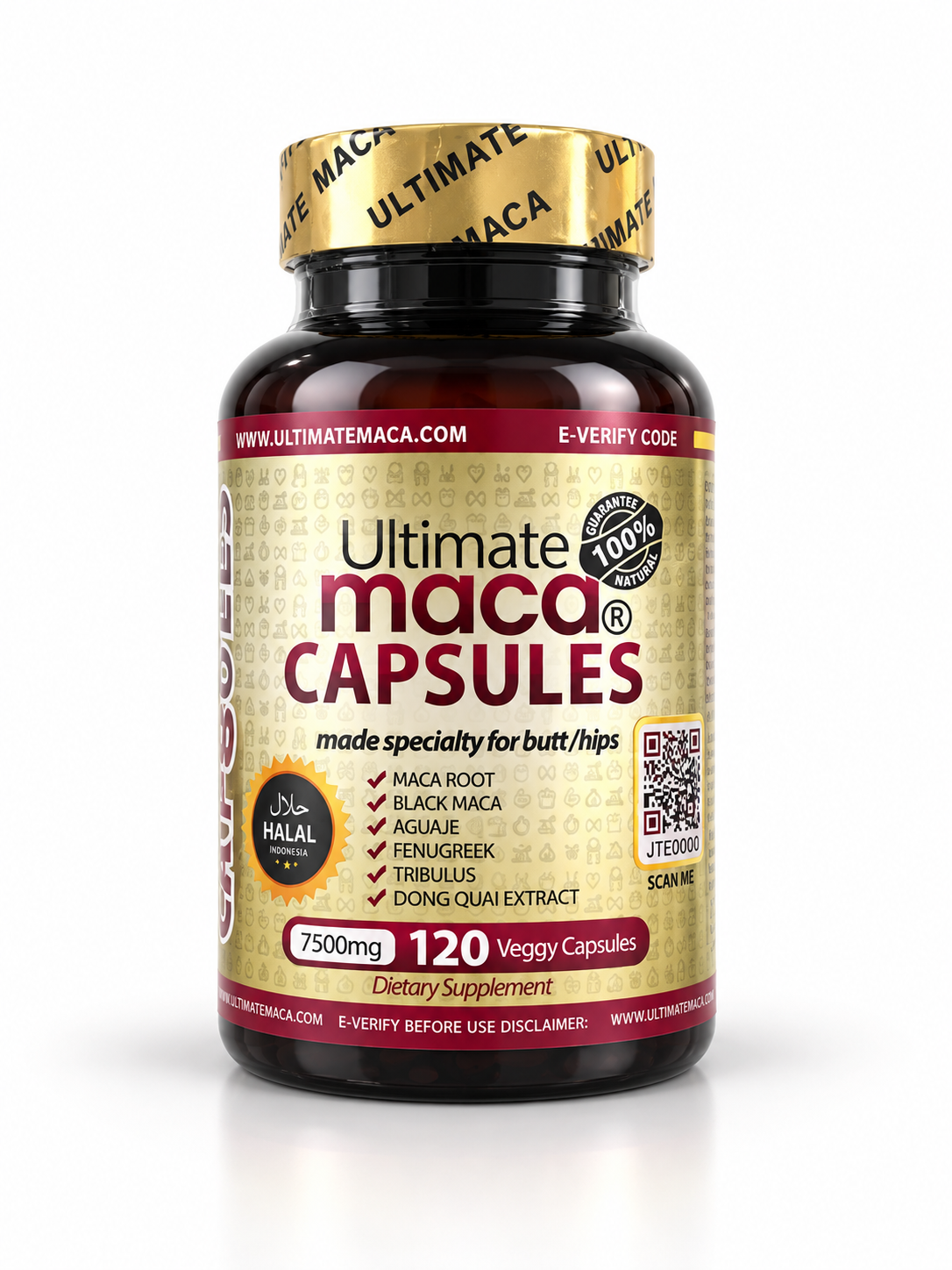 Ultimate Maca Pills Plus 7500mg By 120 Capsules