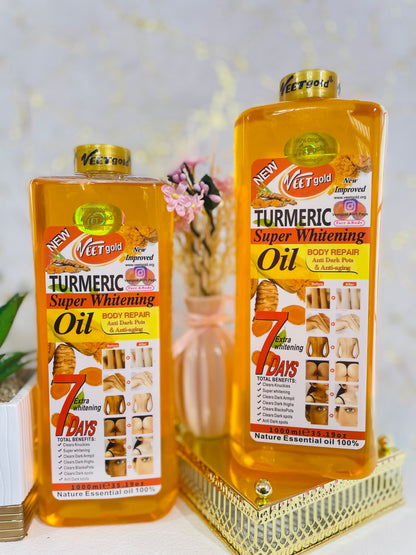 Veet Gold Tumeric Super Whitening Oil Body Repair (1000ml)