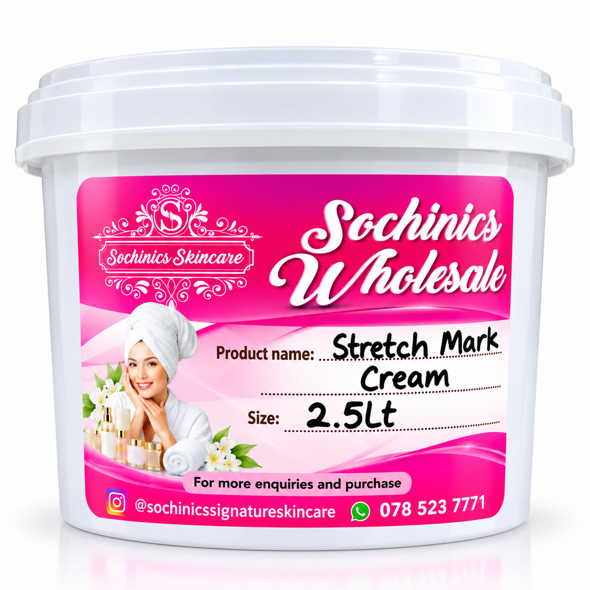 2,5L Wholesale CREAMS,SCRUBS,BALM AND PASTE SOAPS