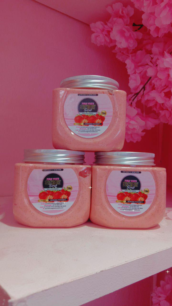 Pure White Skin Repair Strawberry Scrub