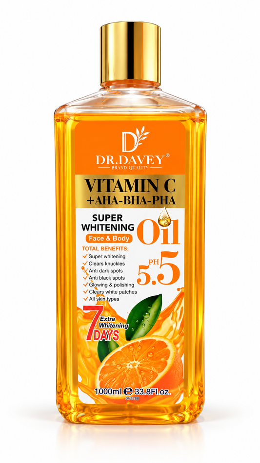 Dr Davey Vitamin C + AHA + BHA + PHA Super Brightening Face & Body oil